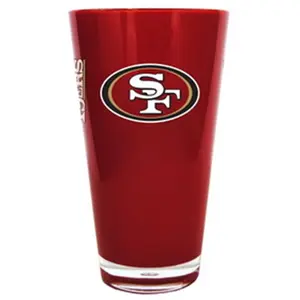 San Francisco 49ers 20 oz Insulated Plastic Pint Glass San Francisco 49ers 20 oz Insulated Plastic Pint Glass