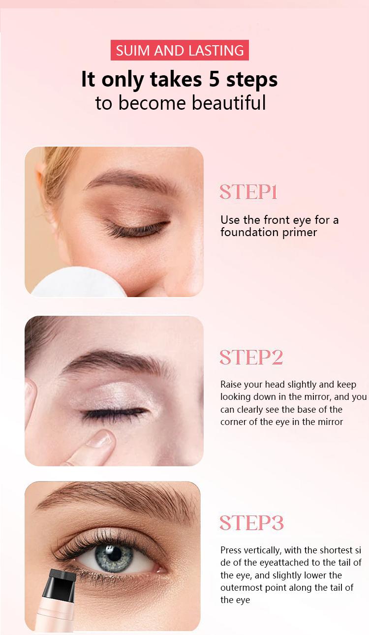 PAGE VINE 1-Step Eyeliner Stamp Pen, No Ink Dipping Needed, Waterproof, Smudge-Proof, Perfect Symmetrical Winged Liner for Beginners, 2 Shades (Black, Brown) for All Eye Shapes PAGE VINE 1-Step Eyeliner Stamp Pen, No Ink Dipping Needed, Waterproof, Smudge-Proof, Perfect Symmetrical Winged Liner for Beginners, 2 Shades (Black, Brown) for All Eye Shapes