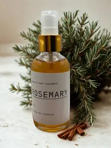 Rosemary Hair Mist - Lightweight Botanical Spray for Hydrating & Refreshing Dull Dry Hair Infused with Rosemary & Plant-Based Ingredients