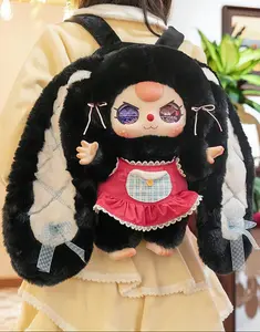 QIQI-Your Backpack 800% SERIES Mystery Boxes Bag Pendant Bunny Plush Dolls Soft Collectibles （Hidden Style 1/12)