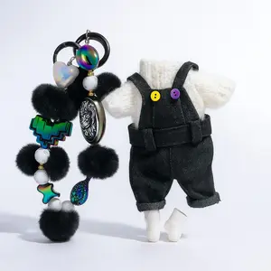 Live-Stream Custom Push Doll Keychain Gift Set – Winter Fashion Charm for Girls | Live Exclusive Cute Bag & Car Accessory