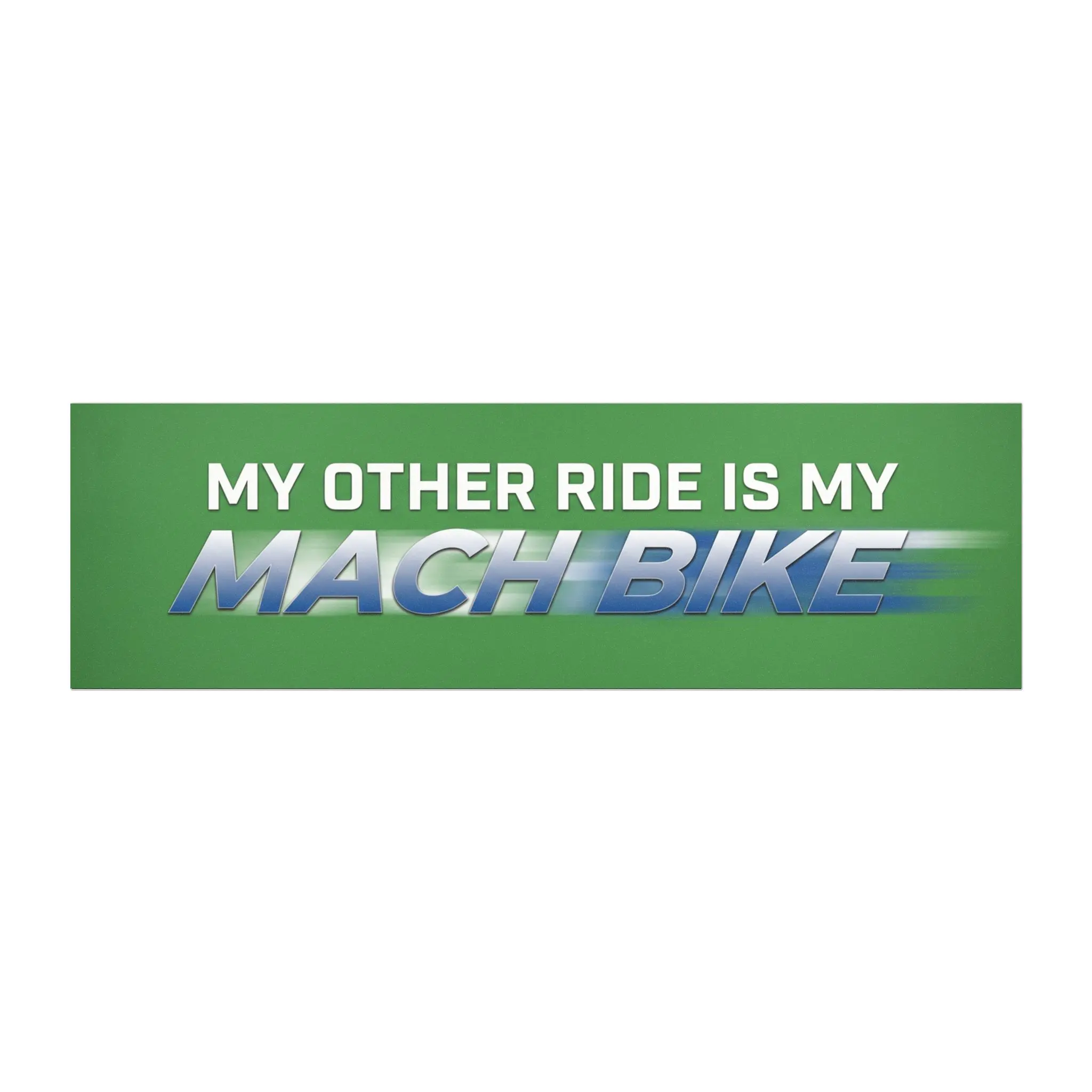 Mach Bike Themed Car Magnet, Magnetic Durable Long-Wearing Bike On Board Decals, Outdoor Safe Automotive & Motorcycle Magnets & Stickers, Sturdy