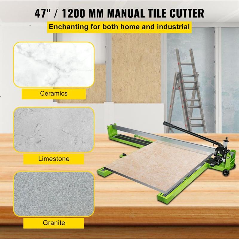 VEVOR Manual Tile Cutter, Various specifications, All-Steel Frame, Tile Cutting Machine with Laser Guide and Bonus Spare Cutter,Tile Cutter Hand Tool for Precision Cutting Porcelain Ceramic Floor Tiles