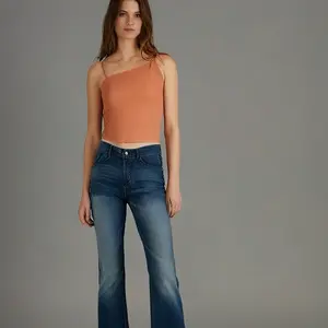 Surrender Denim Jeans - Solid Stretch Blue Curvy Fit Jeans for Women Runs Small Size Up for Comfort