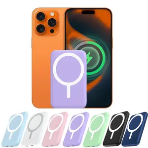 Podoru Magnetic Power Bank, 5000mAh for MagSafe  Battery Pack Fast Wireless Mobile Charger and USB-C Cable, for  17/16/15/14/13/12 compatible Multi-Function travel emergency compact mini gadget outdoor trip essential type-c port output charger power bank