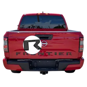 Tailgate letters insert Compatible for 2022 2023 2024 2025 Nissan Frontier Models 3D badges Anti FadeCoating Gloss black