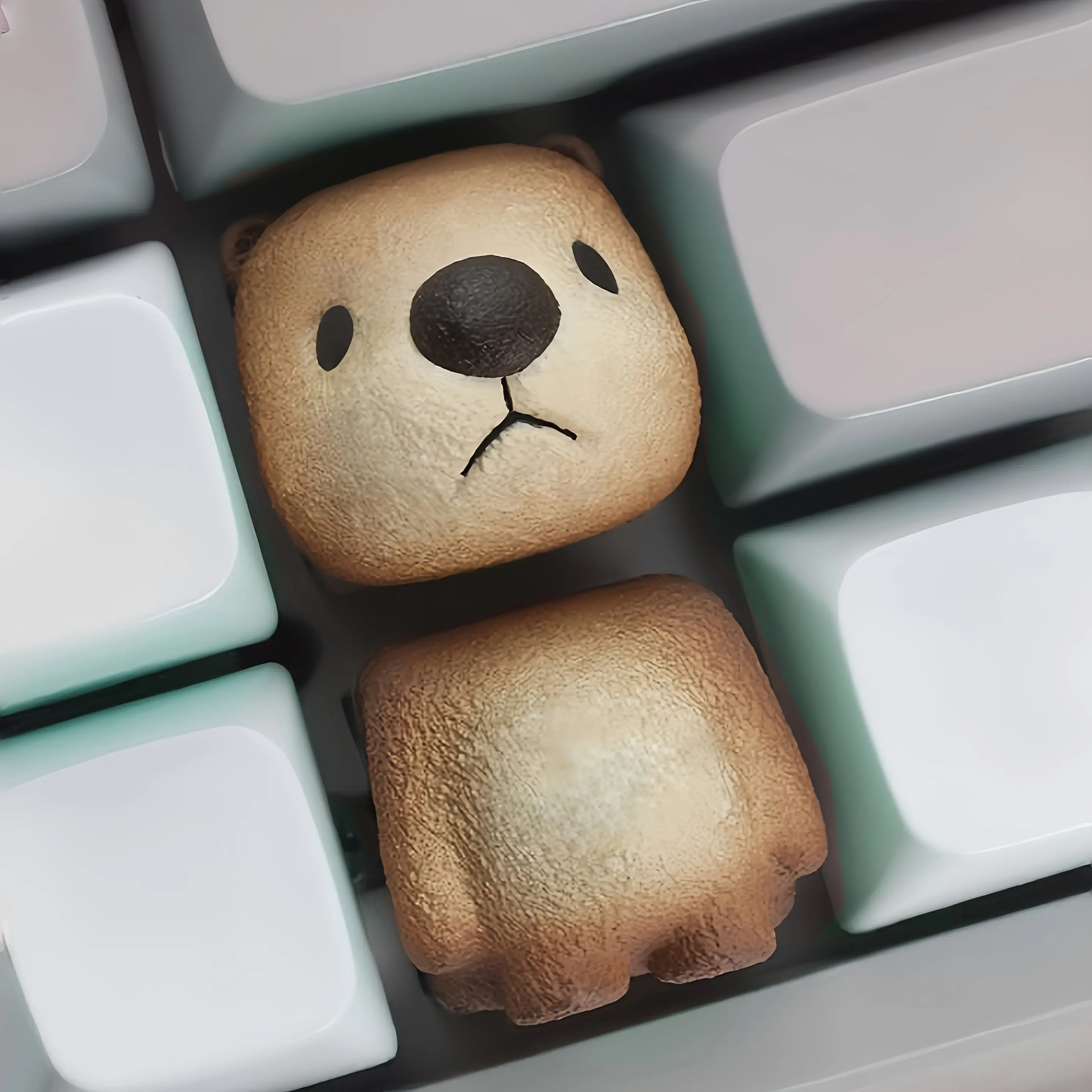 1Set Personalized Animal Creative Keycap Combination Key, Mechanical Keyboard Keycap, Cute Epoxy Resin Material Keycap Additions, Keyboard Personalized Additions