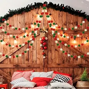 Festive Felt Christmas Tree Ornaments, 24-36pcs 1.18in, European Style, Boxed Set for Holiday Decor, Window & Scene Decoration