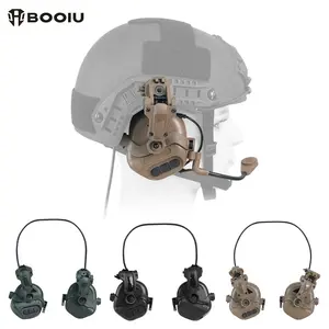 Booiu Tactical Headset Helmet Version Bent Stand Fast Helmet Earphone Outdoor Sports Tactical Communication Headset Pickup