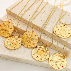 NC58-Zodiac Pendant Universal Star Sign Pendant S925 Material Exclusive for self Birthday Gift Meaningful Love Gift