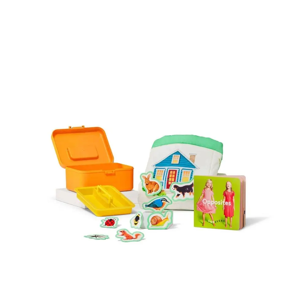 9pc Lovevery Toddler Sort & Match Play Collection - Mini Kit Animals Nature 17m+