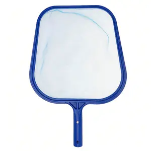 New Leaf Rake Durable Plastic Leaf Rake Mesh Frame Net Skimmer Cleaner - Ergonomic Handle For Swimming Pool, Spa & Fishing - Efficient Debris Removal, Sturdy Lightweight Outdoor Tool, Pool Cleaning Net, Long Handle Design