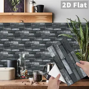 Viral Stone Texture Wall Tiles | 30x15cm Waterproof & Durable | 24PCS Set | Easy Install Kitchen/Bathroom/Room Decor