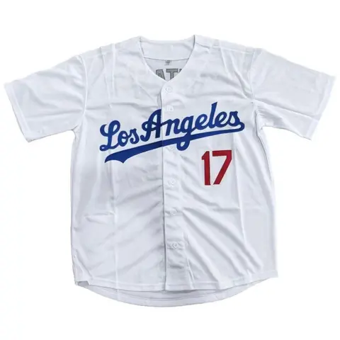 Men's Los Angeles #17 Black Baseball Jersey, Casual Sporty Short Sleeve T-Shirt for Daily Wear, Sportswear for Men, Sports Clothing, Sport Top, Jersey Shirts