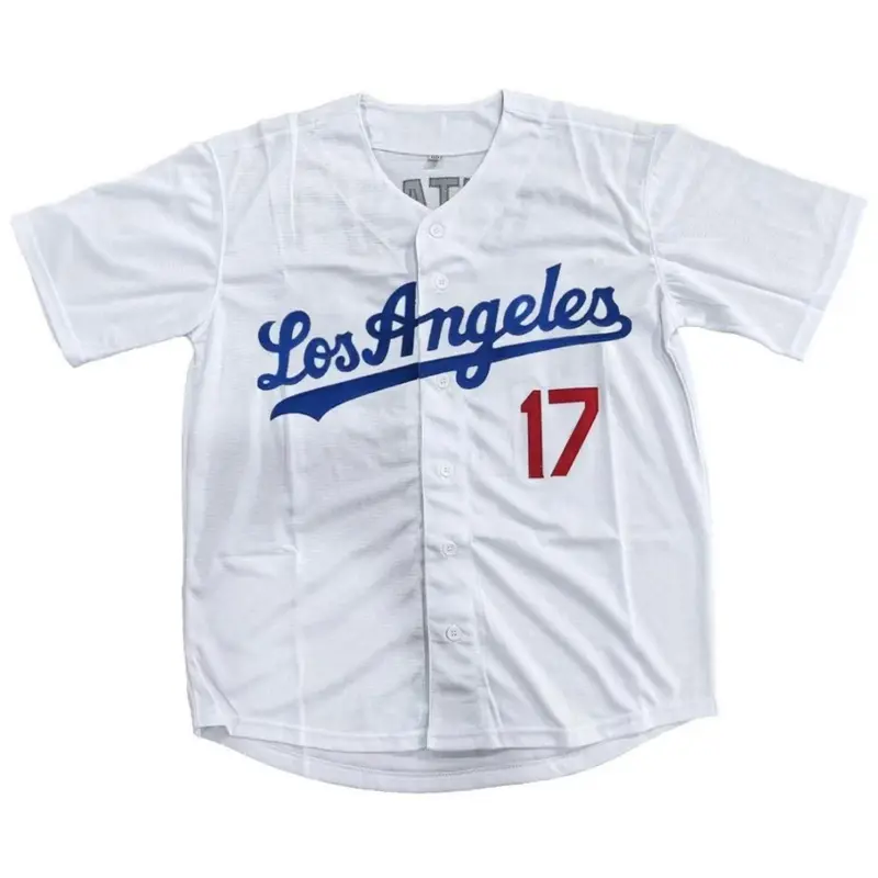 Men's Los Angeles #17 Black Baseball Jersey, Casual Sporty Short Sleeve T-Shirt for Daily Wear, Sportswear for Men, Sports Clothing, Sport Top, Jersey Shirts