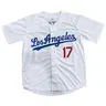 Men's Los Angeles #17 Black Baseball Jersey, Casual Sporty Short Sleeve T-Shirt for Daily Wear, Sportswear for Men, Sports Clothing, Sport Top, Jersey Shirts
