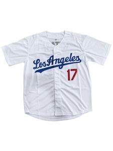 men's los angeles #17 black baseball jersey, casual sporty short sleeve t-shirt for daily wear, sportswear for men, sport top