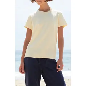 John Galt Women's Yellow Chloe Short Sleeve Top