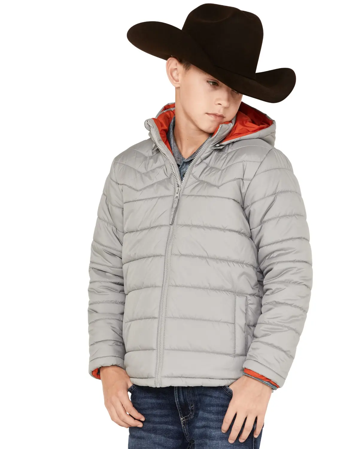 Cody James Boys' ' Hooded Puffer Jacket - Cbfa22o44- Org