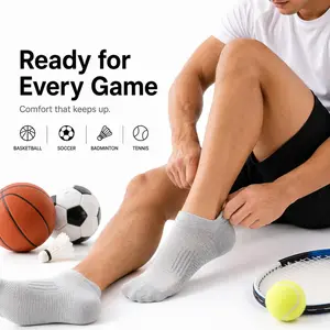 Includes 6 pairs of solid color short athletic socks, easy to match with sneakers, running shoes, and casual shoes. non slip breathable mesh padded toe Sheer Ankle Socks cotton invisable knee grip sport donut bulk dress invisible colorblock crew womens