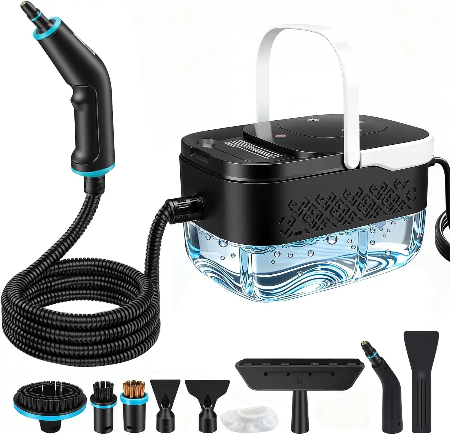 Steam Cleaner 2500W Portable Handheld Steamer for Cleaning Large Capacity Tank Pressurized Steam Cleaning Machine for Home Car Bathroom Kitchen Furniture Grout Floor Tile