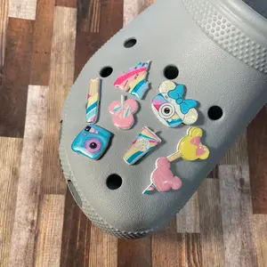 Pastel Rainbow Croc Charms