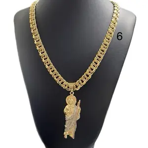 Chino link 10mm tri color San Judas