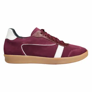 SNEAKERS AMIRA - BURGUNDY SUEDE