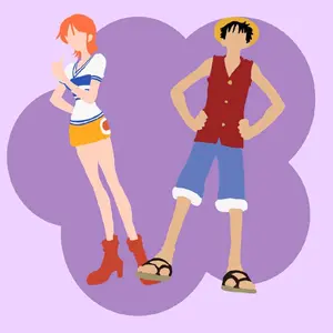 straw hat pirate one piece Nami luffy characters fanart inspired stickers