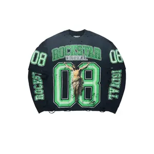 Fields Black/Green Double Layer Long Sleeve Graphic T-Shirt