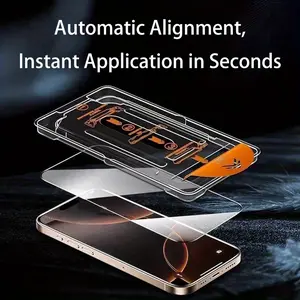 Two-Pack Suitable for Apple Series HD Dust-Free Chamber, Compatible with iPhone 17/17air/17Pro/17Promax/16/16plus/16Pro/16Promax/16e/15/15plus/15Pro/15Promax/14/14plus/14Pro/14Promax/13/13 Pro/13Promax Enhances Confidence During Film Application Process