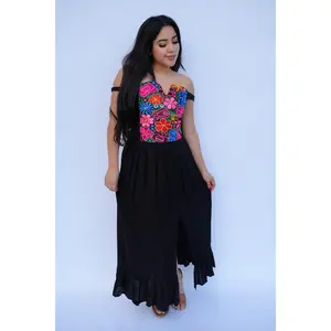 Women's Casual Esmeralda Dress in Black for Summer