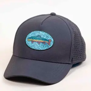 Brook Trout Trucker Woodcut Patch