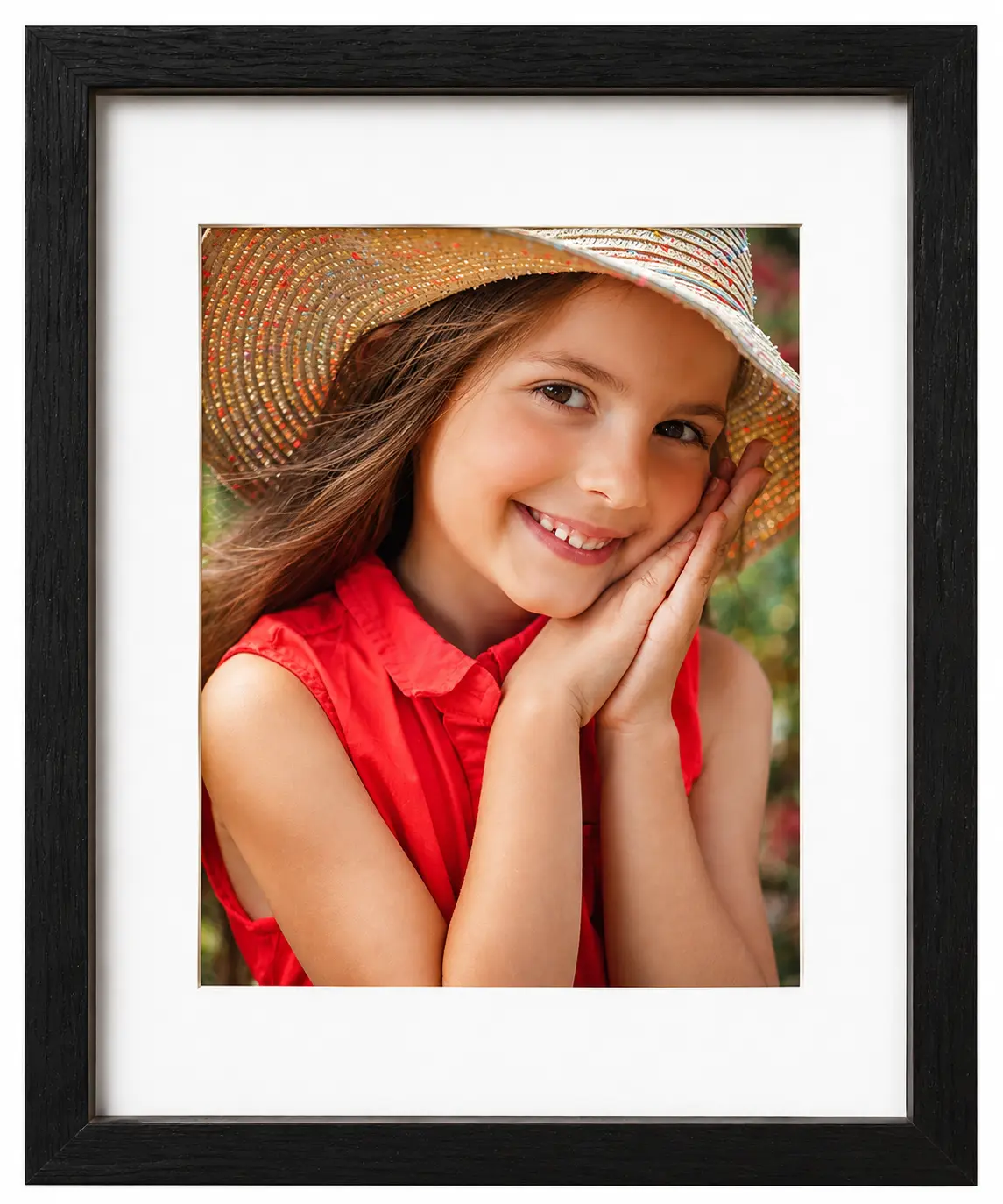 Premium 11x14 Photo Frame with White Mat or Without for 8x10 or 11x14 Pictures Lightweight Composite Wood with High-Definition Plexiglass Front Secure Packaging for Special Occasions