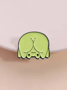 Cute Frog Cartoon Badge, Minimalist Adorable Design, Perfect for Backpack Decoration, Daily Use for Kawaii Lovers, Clip