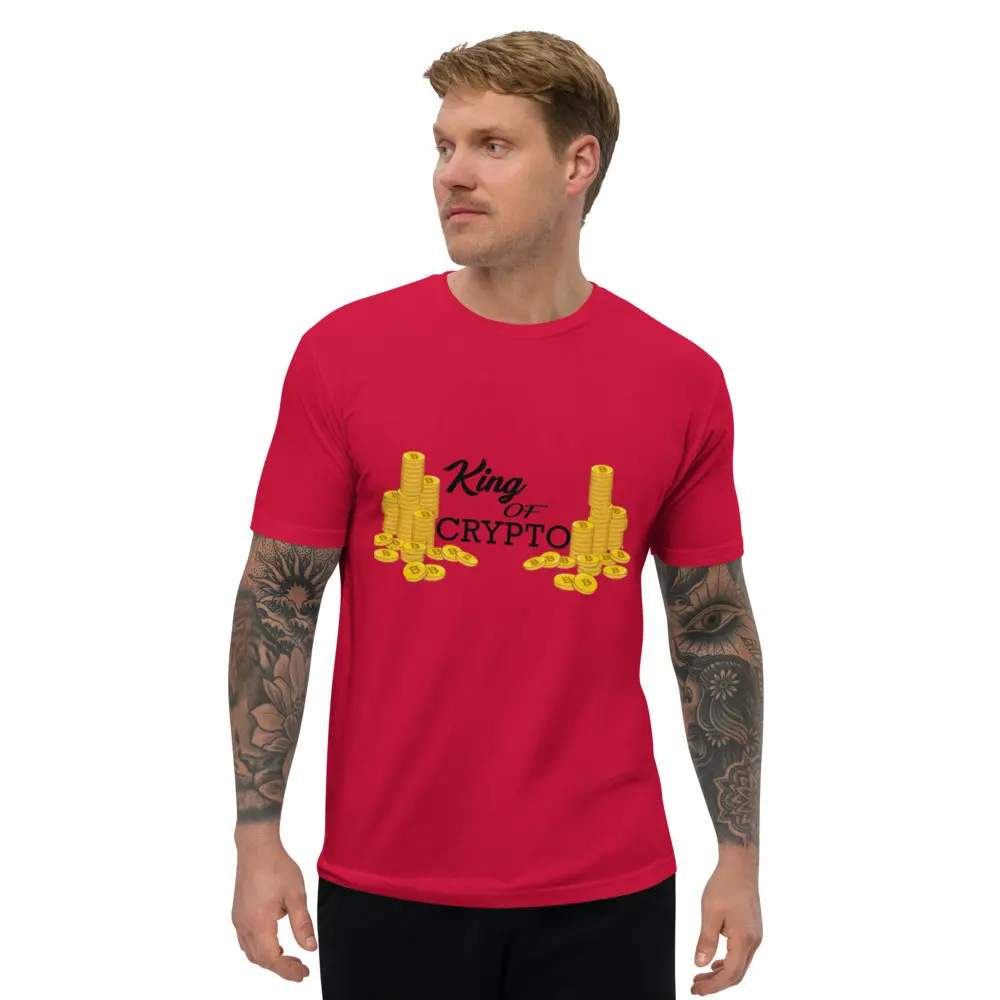 King of Crypto Bitcoin Tee - Ultimate Cryptocurrency Power Design, BTC Premium Cotton, Unisex, King of Crypto T-shirt