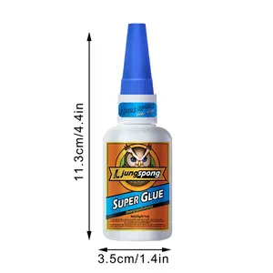 1 Piece Instant Bonding Professional Clear Super Glue Quick Dry Cyanoacrylate for Plastic Wood Metal Crafts & Daily Household Repair Small Parts Bonding