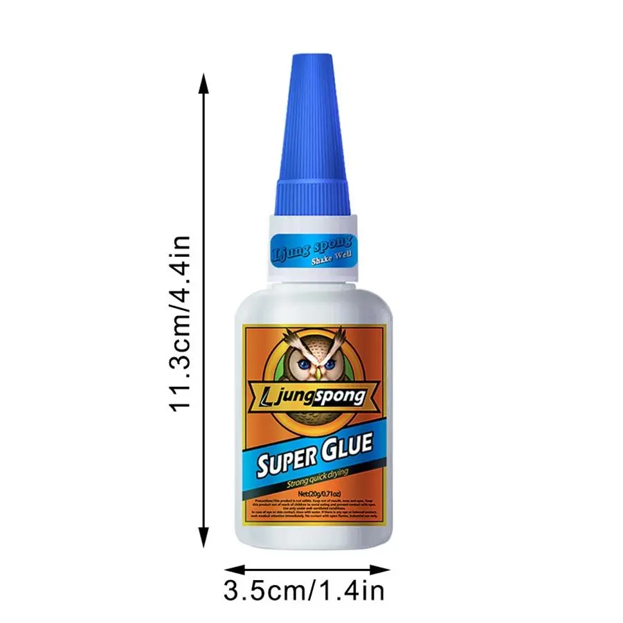 1 Piece Instant Bonding Professional Clear Super Glue - Quick Dry Cyanoacrylate for Plastic, Wood, Metal, Crafts & Repair