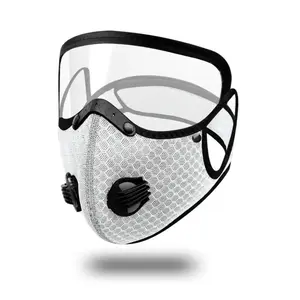 Cycling Protective Face Mask With Detachable Lens Dustproof Warm Filter For Outdoor Biking Activities Available In Multiple Colors