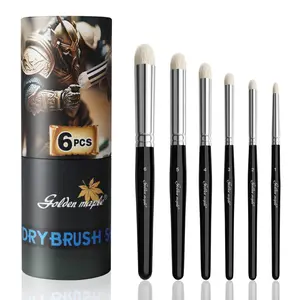 Golden Maple 6PCS Premium Drybrush Miniature Painting Drybrush Set - Professional Modellers Miniature Paint Brushes for Miniatures, Model, Enamel & Fantasy Figurines Painting
