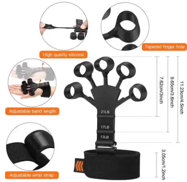 Grip Strength Trainer for Hand Therapy and Rock Climbing - Relieve Pain for Arthritis and Forearm Strength