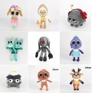 Dandy's World Plush Set, 25-30cm Viral Rhythm Game Collectible Stuffed Dolls, Unique Gift for Kids & Fans, Mini Plush Toys
