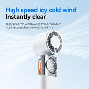 Handheld Portable Fans with Mobile Power Supply - High-Speed, 100 Adjustable, Horizontal Foldable for Summer Travel and Outdoor Use Fan Gift Personal Cooling Fan