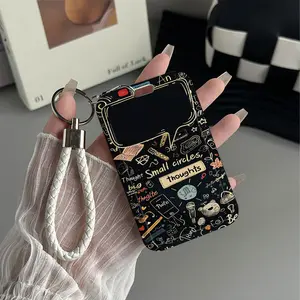 Whisper Circles Pattern Design Plastic Id Card Holder With Lanyard for Doctors, Nurses, Students-Bus Card Case, Campus Card Protector Perfect Halloween Christmas Gift Badge Holder