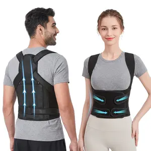 Posture Corrector Back Brace for Men & Women – Adjustable Spine Support Brace for Upper Back & Lower Back Pain Relief, Scoliosis, Slouching, and Posture Improvement – Comfortable & Breathable Design
