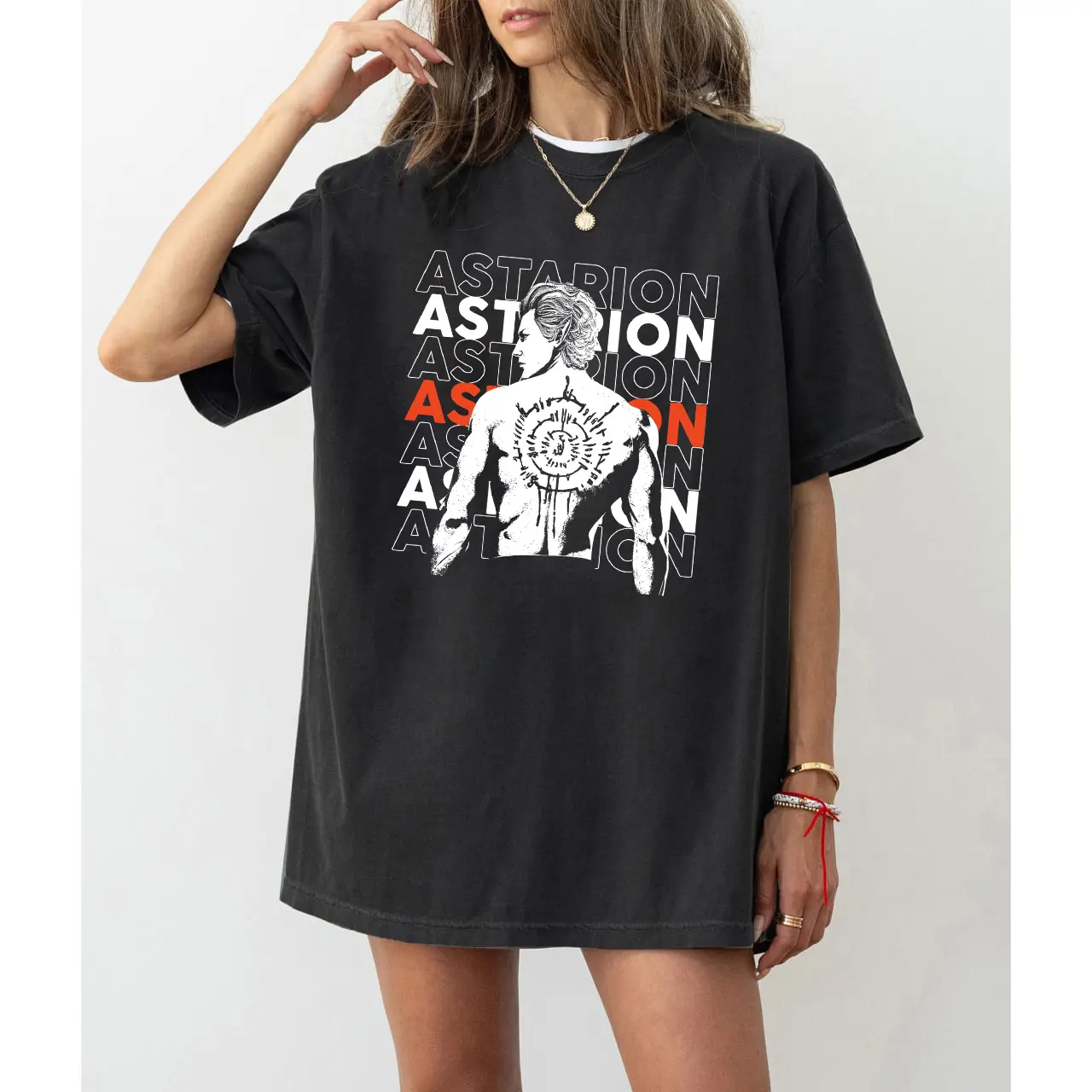 Astarion Shirt Baldurs Gate 3 Astarion Vintage T Shirt Gift For Women & Men Unisex Tee Astarion High Elf Rogue Vampire BG3 Merch Video Game
