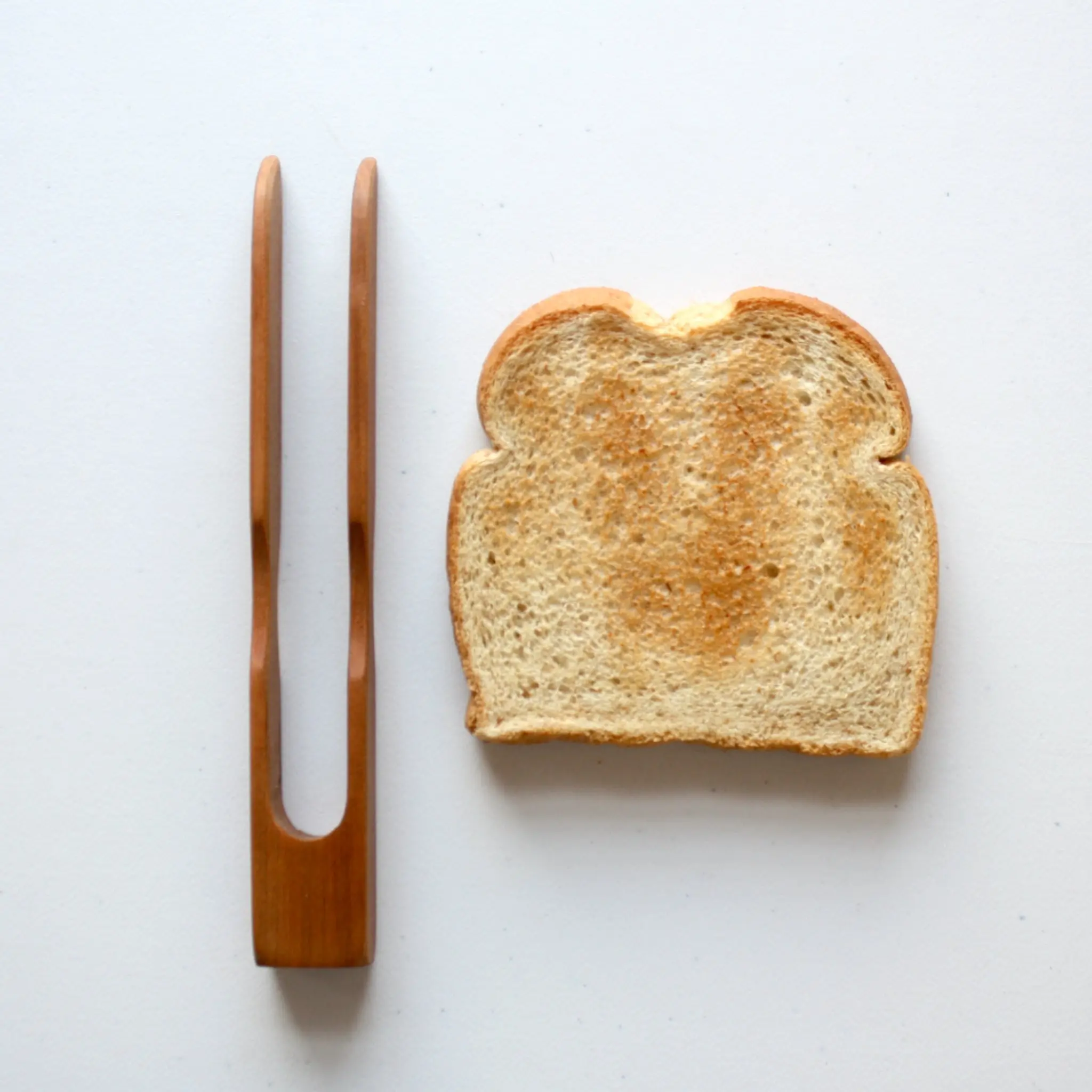 Handmade Wooden Toast Tongs