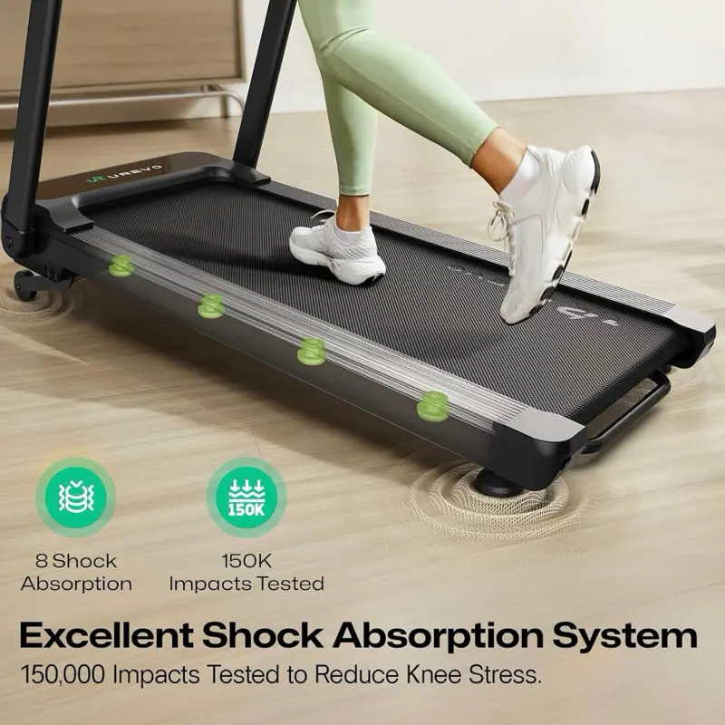 UREVO Walking Pad Treadmill with Adjustable Desk, Foldable Treadmill with Incline, Folding Treadmill Desk, Walking Pad with Handle Bar, UREVO SmartCoach App, Remote Control, 265 Lbs Capacity
