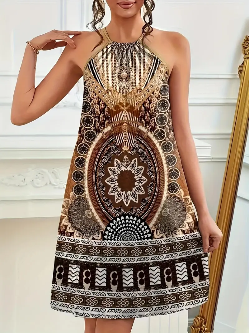 gold gypsy dress Gypsy Boho Chic Dress M/L main image 1