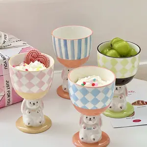 Bunny shape ice cream cup Mug ice cream Tea Drinkware dessert bowl